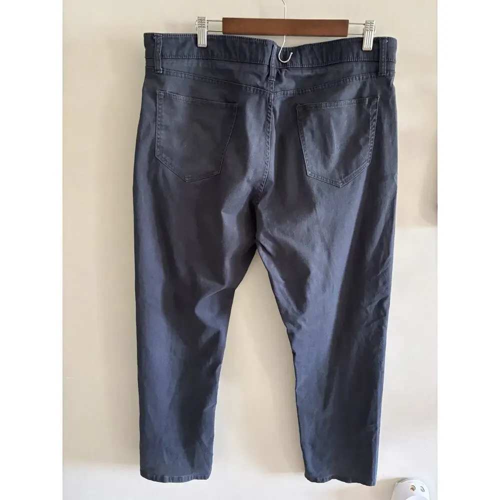 Weatherproof Men’s Blue Straight Dark Wash Pant Mid Rise 5-Pocket